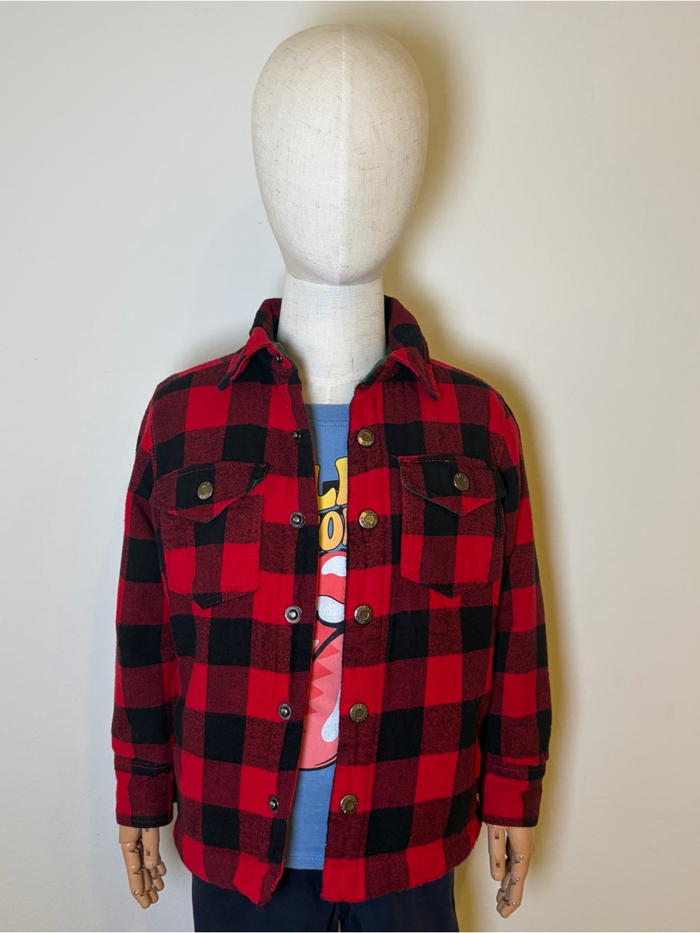 Tommy Bahama Boys Plaid Shirt Jacket Shacket S 5/6